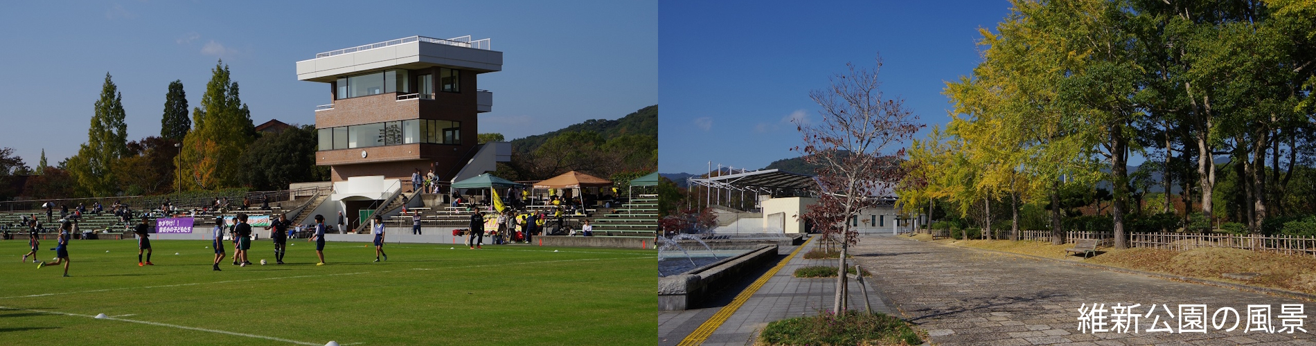 維新公園の風景